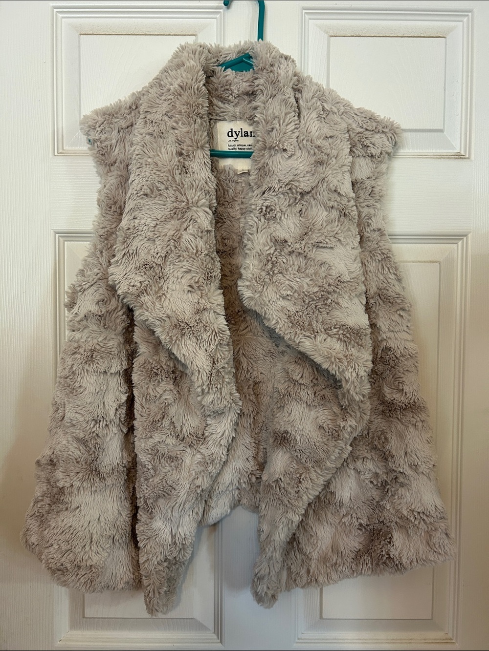 Dylan Plush Faux Fur Open-Front Vest